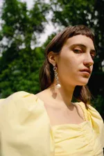 Моносерьга Before.Swine Ouroboros White