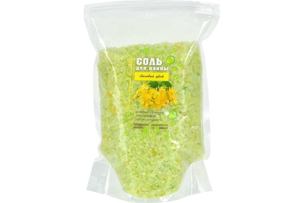 СОЛЬ ДЛЯ ВАННЫ БАННЫЕ ШТУЧКИ ЛИПОВЫЙ ЦВЕТ 1 КГ В ДОЙ ПАК 33561