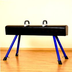 Конь гимнастический маховый (переменной высоты, ручки композитный материал)