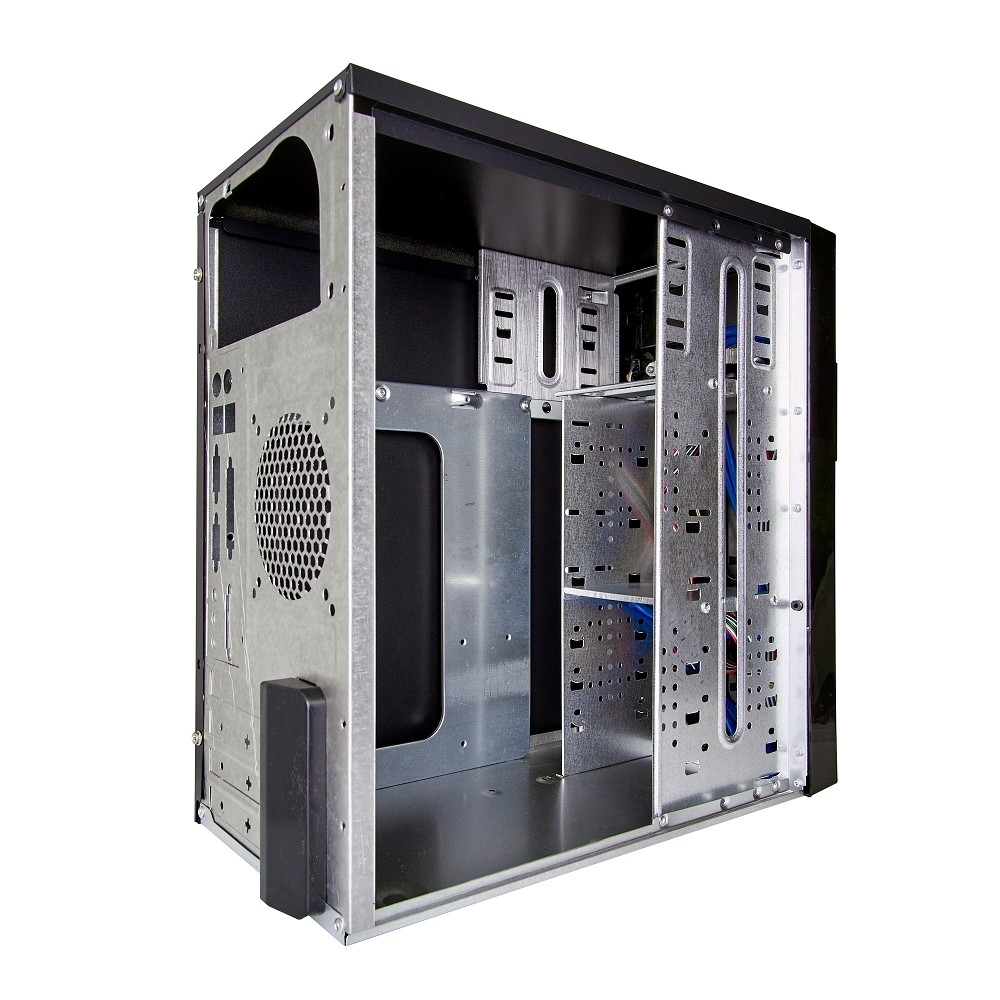 Exegate EX277439RUS Корпус Minitower MA-371X Black, mATX &lt;без БП
