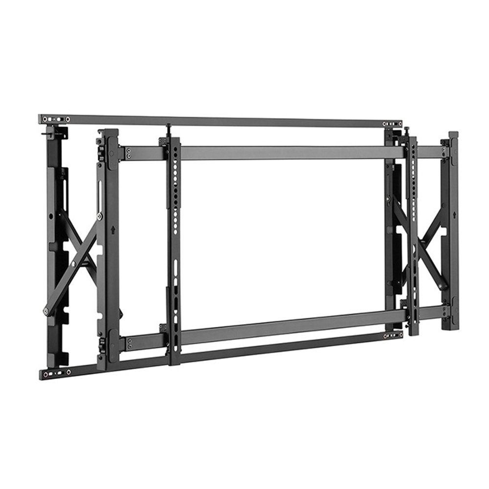 ErgoFount BWM-09-68T Ультратонкое модульное выдвижное крепление для видеостен из дисплеев диагональю 55–60'', макс. нагрузка 35 кг, черное