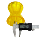 Ролик носовой L=95 мм D=87/54/14.5 мм PVC желтый KNOTT