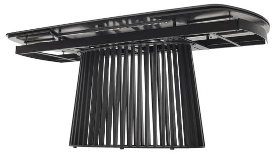 Стол DESIO 180 PURE BLACK SOLID CERAMIC Черный мрамор матовый, керамика/черный каркас