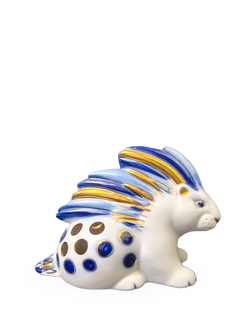 Фарфоровая статуэтка (карандашница) Дикобраз, ЛФЗ