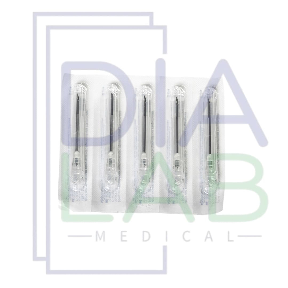 Игла для шприца 16G (1.6х40 мм) 5 штук инъекционная медицинская одноразовая стерильная