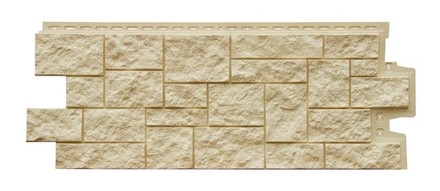 Фасадная панель Grand Line Дикий камень Стандарт Бежевая 0,38м2