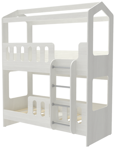 Двухъярусная кровать КарИВи ДС-17 80x180 Белое Дерево