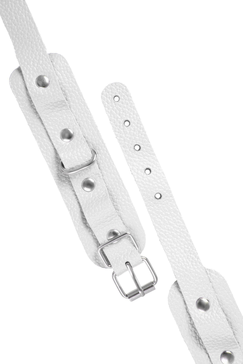 Белые мини-оковы со скруглёнными углами (Цвет: белый)