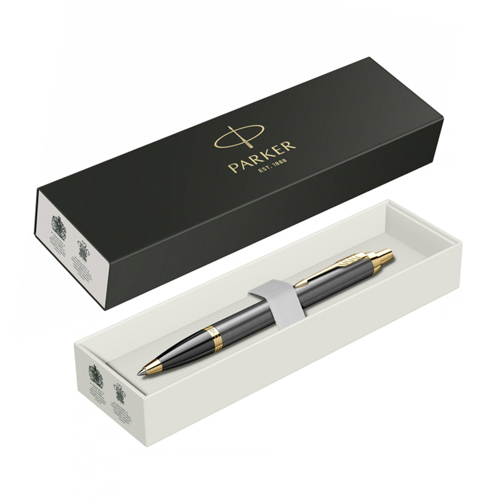 Ручка шариков. Parker IM Premium Grey Core GT (2214613) M син. черн. подар.кор.