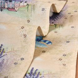 НАБОР ПОЛОТЕНЕЦ ИЗ 2Х ШТ "СИНИЕ КОТЫ. ЛАВАНДА",40Х70СМ, 100% ХЛОПОК,ТВИЛ, БЕЖ