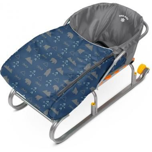 Сиденье д/санок Ника с чехлом д/ног принт северный СС3/1