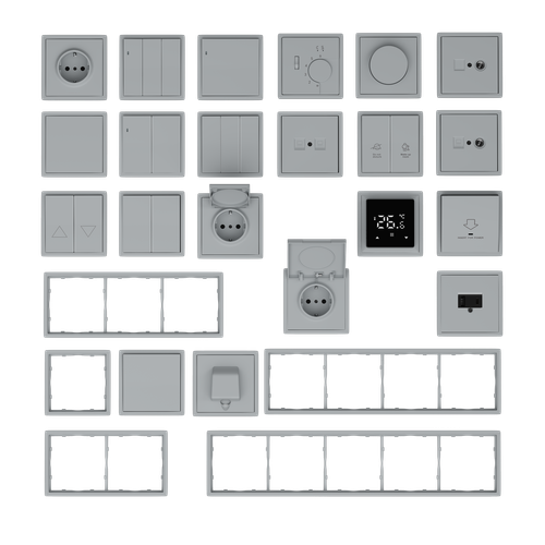 Рамка 3-я, матовый серый, серия R98