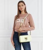 Кожаная сумка-мессенджер LOVE CLICK BAGUETTE MINI NAPPA Pinko - белый(100068 A10Q)