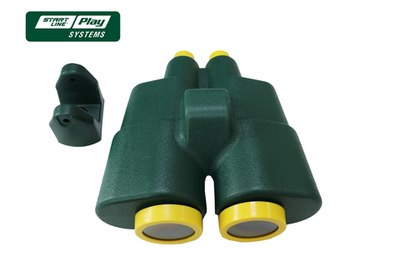 Пластиковый бинокль зеленый