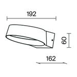 Уличный настенный светильник Outdoor O443WL-L12GF3K