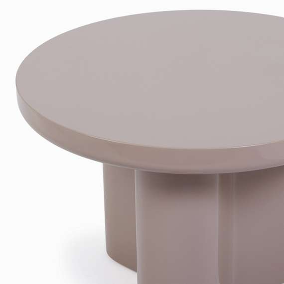 Кофейный стол Savanna Ø60х40 см, бежевый глянец