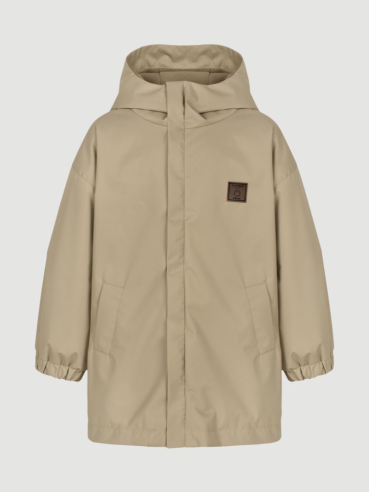 Парка демисезонная на флисе Mjölk Песочный