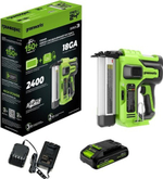 Нейлер аккумуляторный GREENWORKS GD24BN 24V, АКБ 2Ач и ЗУ 3400707CUA