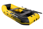 YACHTMAN-260 МНД НАДУВНОЕ ДНО (Яхтман) желтый-черный (лодка ПВХ с усилением)