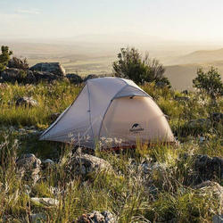 Палатка Naturehike Star-river 2 NH17T012-T двухместная сверхлегкая с ковриком, серо-черная, 6927595716489