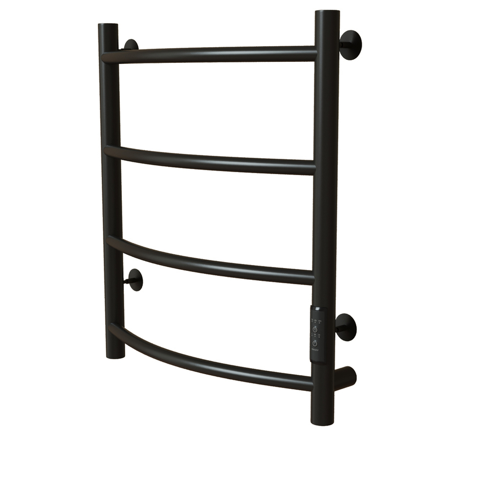 Полотенцесушитель MIXLINE CAPELLA  60х50 (таймер, 201 Вт, 4 перекладины) электрический ЧЕРНЫЙ