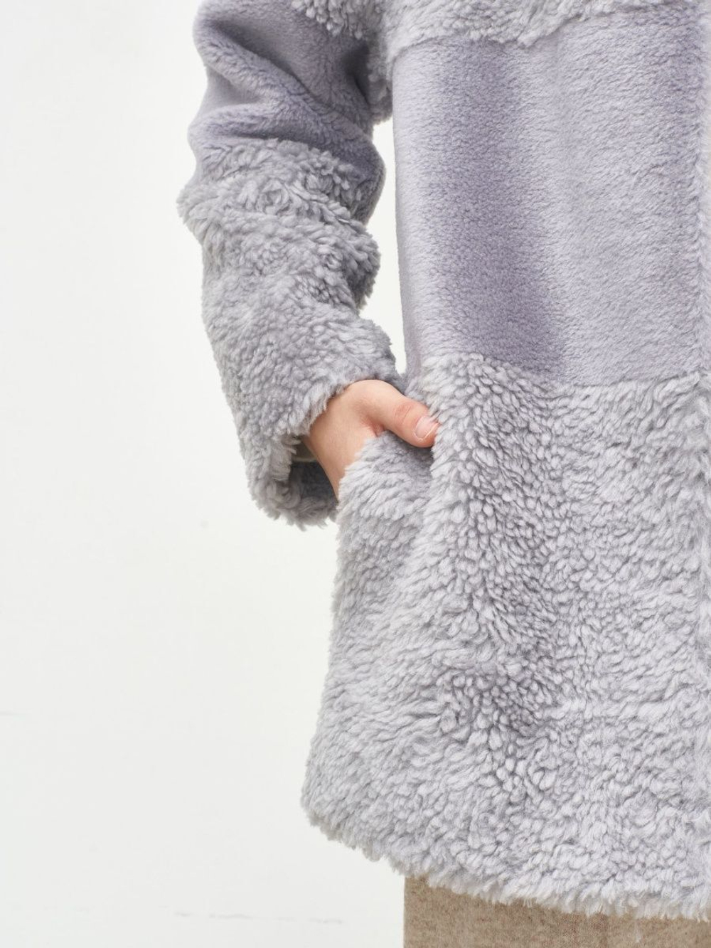 Шуба женская чебурашка тедди, SilverFox (арт. S1235-001)