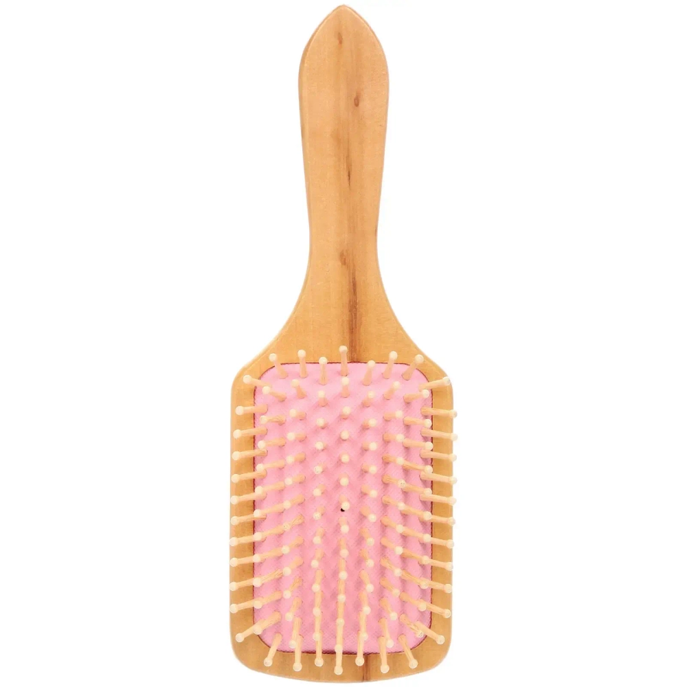 Расческа массажная «МАРЦИПАН», цвет розовый, 25*8,5см