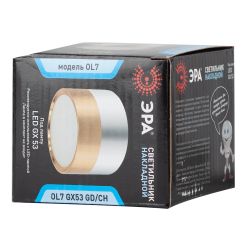 Светильник накладной ЭРА OL7 GX53 GD/CH под лампу GX53 золото/хром