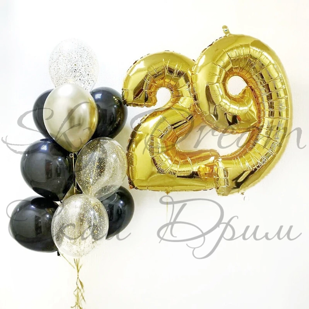 Композиция из шаров На 29 лет