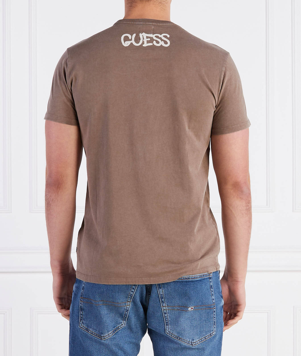 Футболка BANKSY QUEEN GUESS - коричневый(M3RI1U KBDL0)