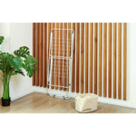 Сушилка для белья напольная, 16 м, 180х50х105 см, складная, 15 кг, с пластиковыми частями, бело-серая, Aqwin, VPF35