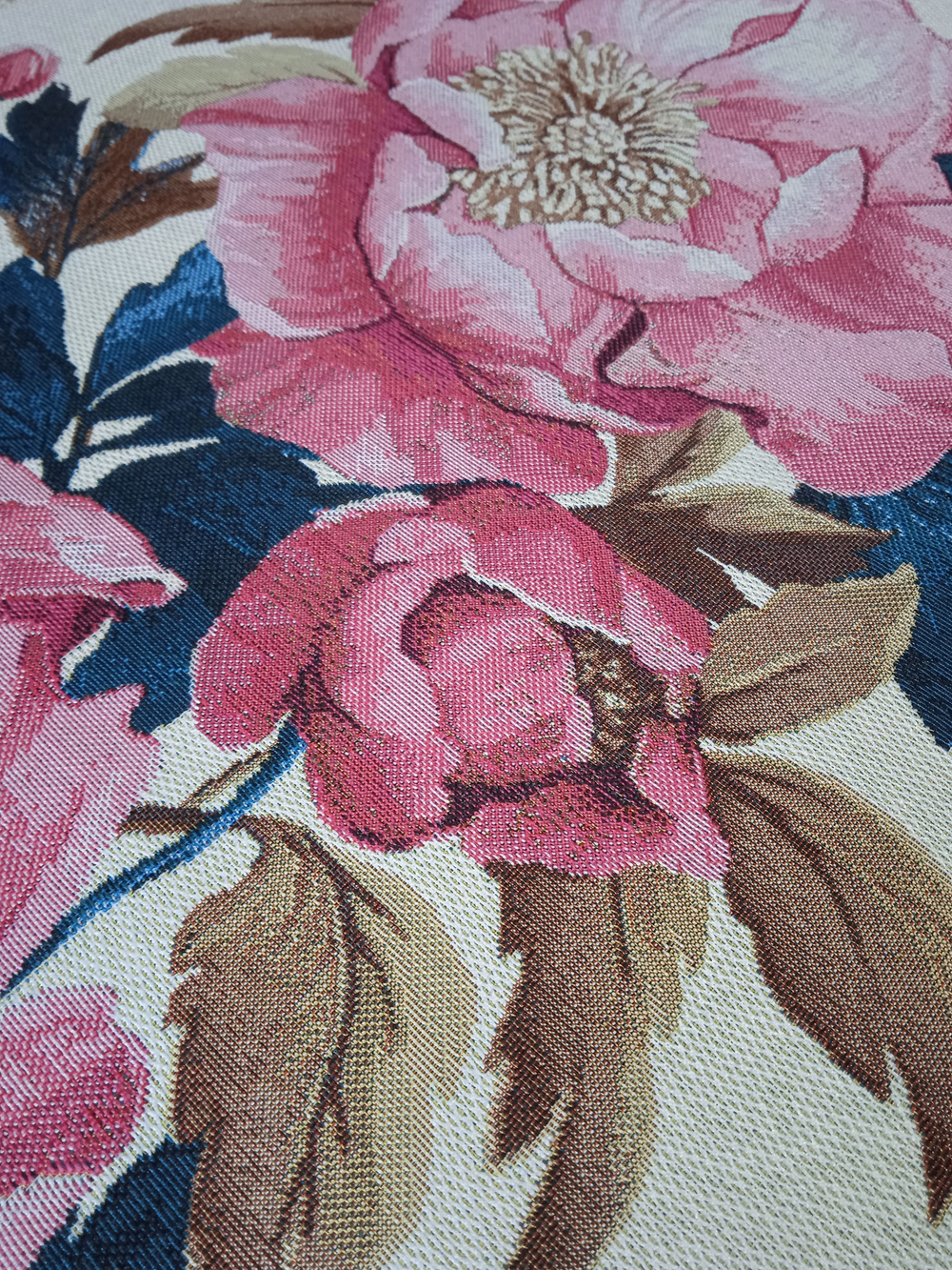 Гобеленовая столешница Розовые пионы 45х100