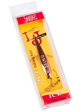 Блесна вертикальная зимняя Lucky John S-2-Z  с цепочкой и тройником  03.5г C блистер