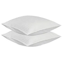 Набор наволочек из страйп-сатина из коллекции essential, 70х70 см