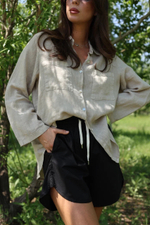 шорты в спортивном стиле на резинке