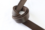 Ременная заготовка Коричневая Люкс с покрытием