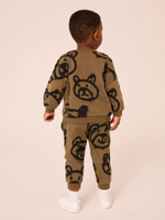 Лонгслив и джоггеры в комплекте для мальчика Next B17-053, Хаки