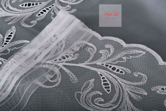 Длинные шторы. Тюль Belle-T французская сетка (белый)