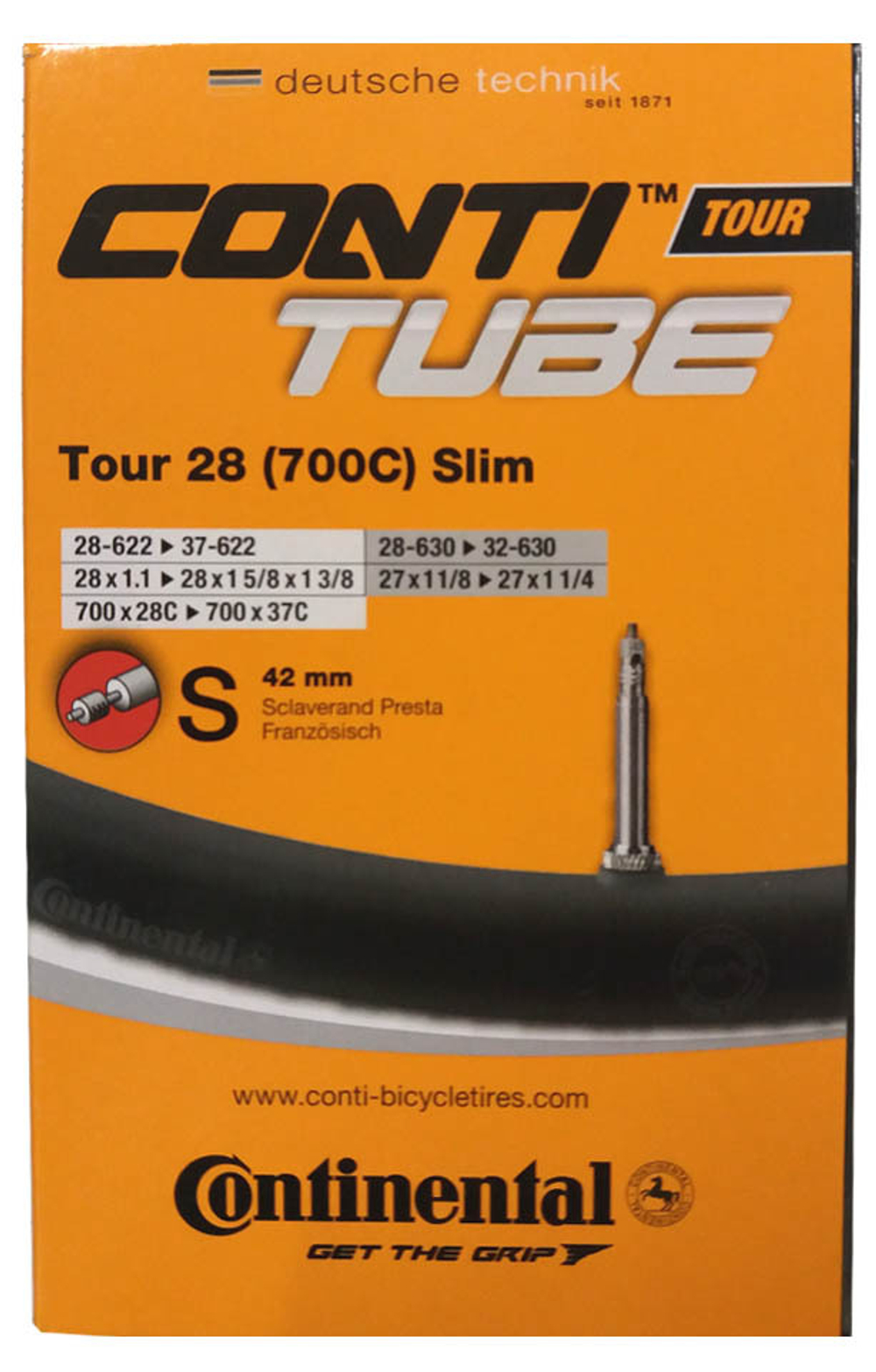 Камера CONTINENTAL Tour 28" slim, 28-609 / 37-642, A40