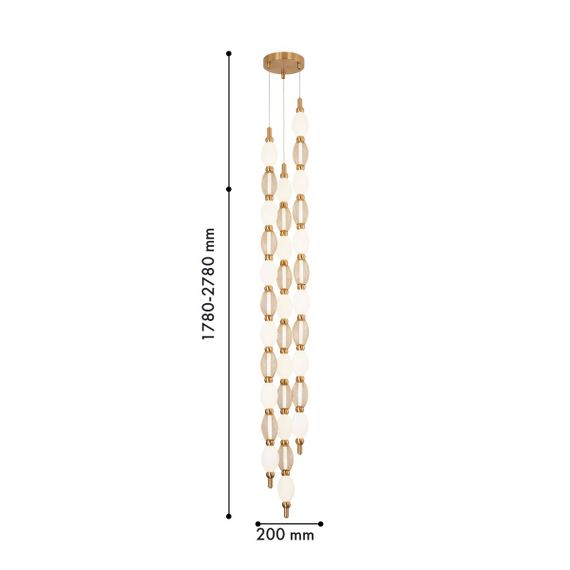 Подвесной светодиодный светильник Favourite Perler 4559-3PC