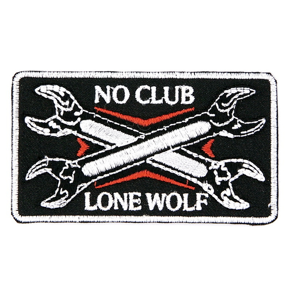 Нашивка Lone Wolf, No Club