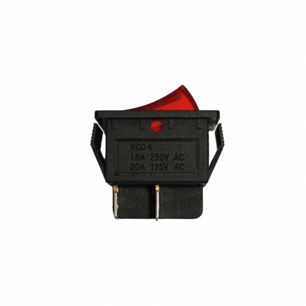 Выключатель одноклав. широкий 26*31 (индикат. лампа)