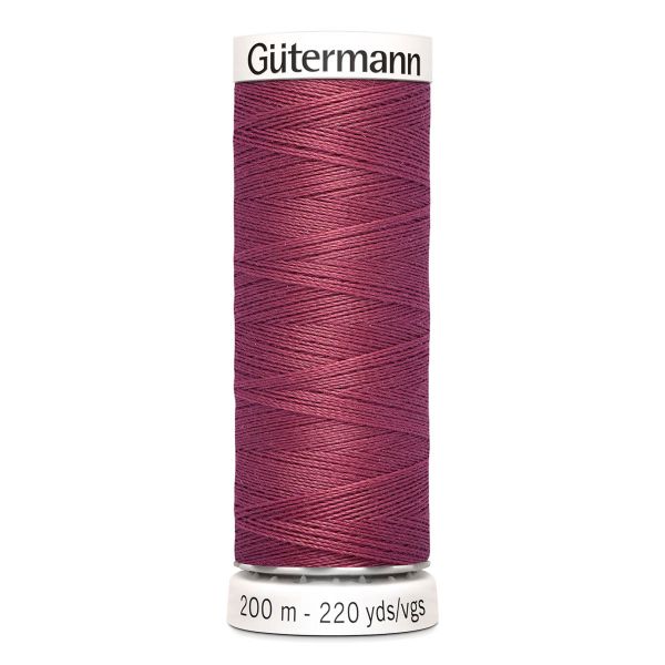 Нитки универсальные Gutermann Sew-all 100 (200 метров), 5 кат. | 624 бруснично-розовый