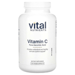 Vital Nutrients, чистая аскорбиновая кислота с витамином C, 220 веганских капсул