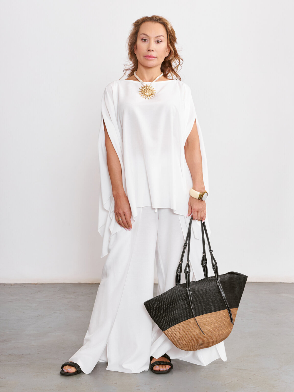 Блуза летняя, Модный дом Виктории Тишиной, Лето