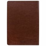 Тетрадь 48 л. в линию обложка гладкий кожзам, сшивка, A5 (147х210мм), КОРИЧНЕВЫЙ, BRAUBERG VIVA, 403893