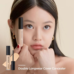 Нежный консилер полного покрытия Peripera Double Longwear Cover Concealer #01 Pure Ivory, 5.5г