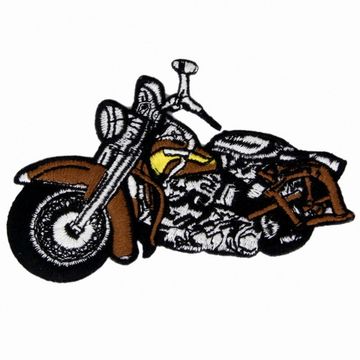 Нашивка Мотобайк 90Х55 (коричневый)