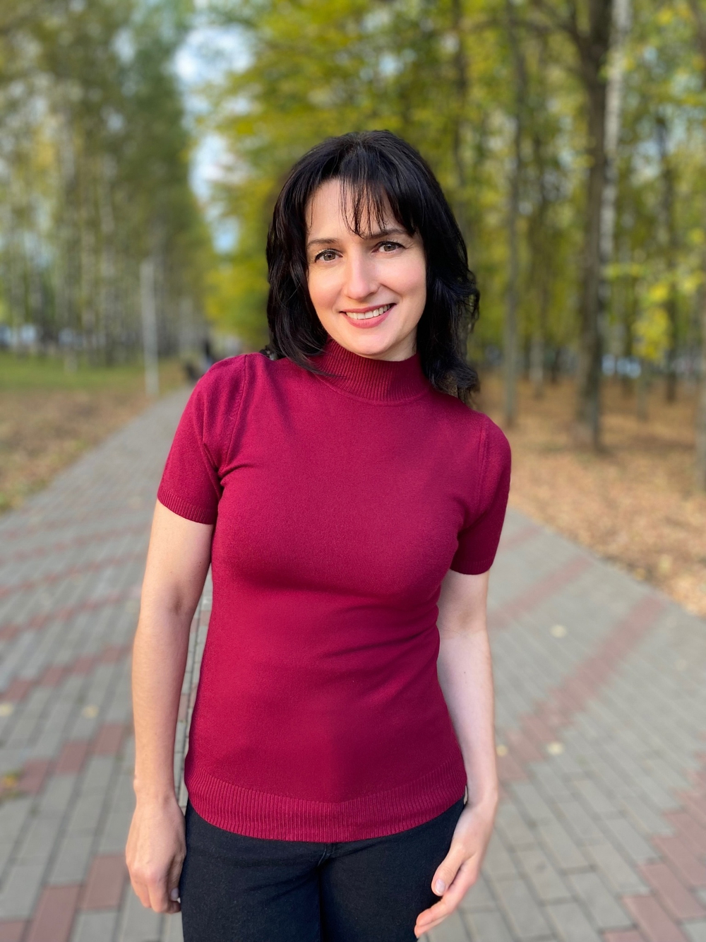 Водолазка женская стойка П.Э к/рукав (АН)