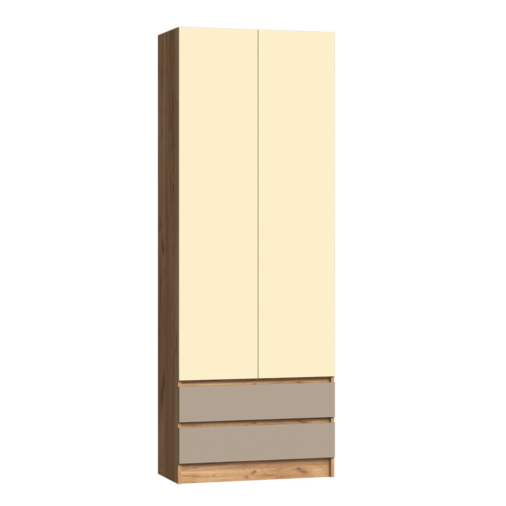 Шкаф Челси Color, Слоновая кость, Глиняный серый, Дуб крафт